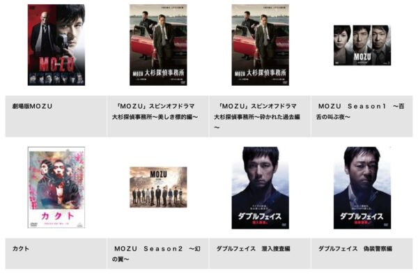 ドラマ『MOZUスピンオフ大杉探偵事務所砕かれた過去編』配信動画を全話無料視聴できる動画配信サービス比較 | VOD